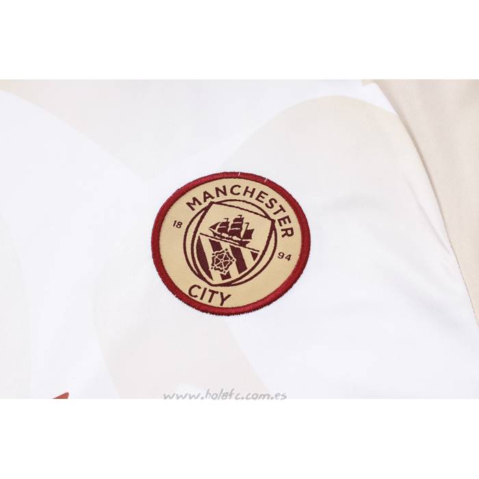 Chandal del Manchester City Manga Corta 2024-2025 Amarillo - Pantalon Corto